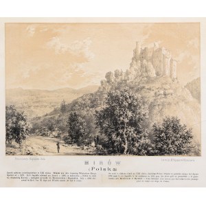 MIRÓW (Mysiak district). Castle ruins; drawing by N. Orda, taken from: Album of Historical Views of Polsk...