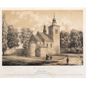 WYSOCICE (Miechow district). St. Nicholas Church; drawing by N. Orda, taken from: Album of Historical Views....