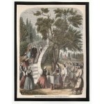 LITWA. Dożynki; rys. A. Auclair (Carauli), 1861; drzew. szt. kolor., podklejony papierem, st. bdb…