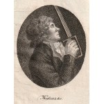 TADEUSZ KOŚCIUSZKO (1746-1817). Bust sideways in oval; drawn by D. Chodowiecki; taken from: Almana...