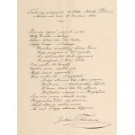 WADOWICE. A thank-you note to Adolf Podwin—a judge and author of children’s books, including…