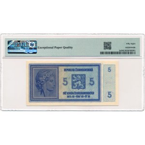 Bohemia &amp; Moravia - 5 Koruna ND/1939 * P2a * hand-stamped