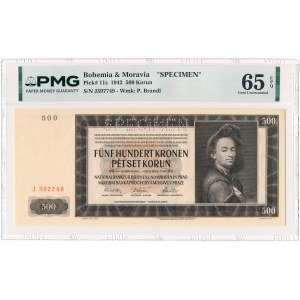 Boemia e Moravia - 500 corone 1942 * P12s * SPECIMEN