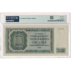 Bohemia &amp; Moravia - 1,000 Korunas 1942 * P15a * imperforated * Top Pop