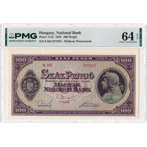 Hungary - 100 Pengö 1945 * P111b
