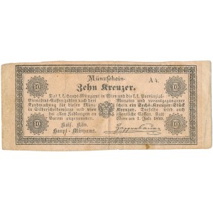 Austria - 10 Kreuzer 1849 * P A91