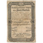 Austria - 2 Gulden (Two Ryński) 1813 * P A50 * Anticipations-Schein