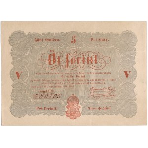 Hungary - 5 Forint 1848 * PS116a * red print