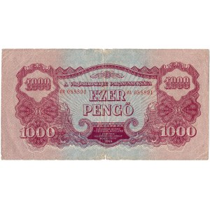 Hungary - 1,000 Pengő 1944 * PM9 * Soviet occupation