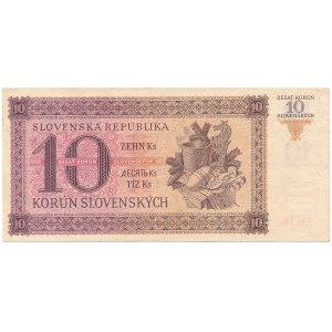 Slovakia - 10 Koruna 1943 * P6a * imperforated