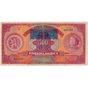 Slovakia - 500 Koruna 1939 * P2a * non-perforated