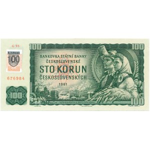 Slovakia - 100 Koruna 1961/1993 * P17c * with stamp (collector's item)