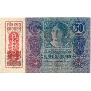 Austria - 50 Kronen 1919 * P54a * DEUTSCHÖSTERREICH overprint