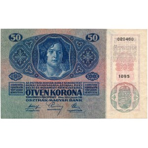 Austria - 50 Kronen 1919 * P54a * DEUTSCHÖSTERREICH overprint