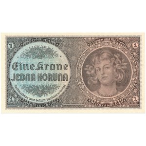 Bohemia &amp; Moravia - 1 Koruna ND/1940 * P3a * Series D 061