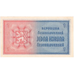 Czechoslovakia - 1 Koruna ND/1946 * P58 * imperforated