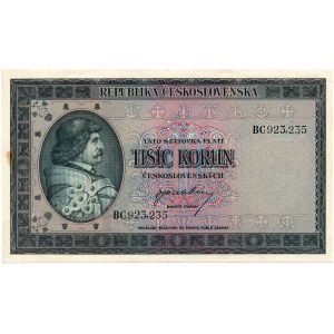 Czechoslovakia - 1,000 Korunas ND/1945 * P65s * London issue
