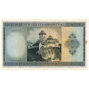 Czechoslovakia - 1,000 Korunas ND/1945 * P65s * London issue