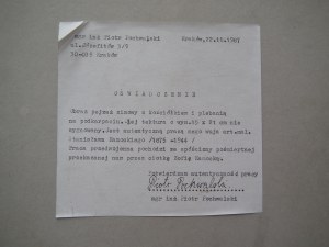 STANISŁAW KAMOCKI (1875-1944) ,Pejzaż zimowy z kościółkiem i plebanią na Podkarpaciu”