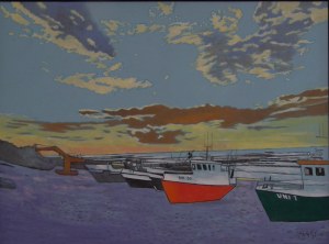 Czesław Tumielewicz(ur.1942),Port w Uniesiu,2022