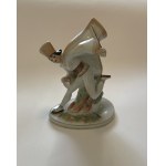 Figurine en porcelaine Janosik, créée par Hanna Burtan Husarska