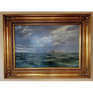 Andreas Rics Carstensen(1844-1906) ,Seascape