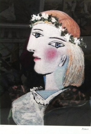 Pablo Picasso (1881-1973),Portret Marie-Therese Walter z girlandą