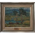 Jan Wojnarski(1879 Tarnów-1937 Kraków),Pejzaż podgórski,ok.1920