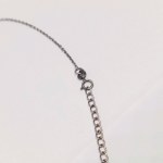 Silver necklace with natural garnets and topaz