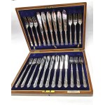 Silver-plated table set for 12 Alexander Scott in original packaging