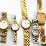 Set of quartz watches - Tissot x2, Seiko x1, Citizen x2