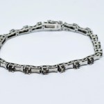 Silver bracelet with Smoky Quartz
