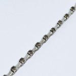Silver bracelet with Smoky Quartz
