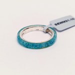 Silver ring with natural quartz