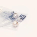 Sterling silver post earrings with Kaori cultured pearls