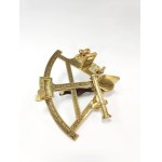 Brass ship sextant