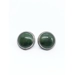 Jade Earrings, 925 Silver