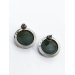 Jade Earrings, 925 Silver