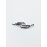 Silver brooch with stone ORNO Warsaw