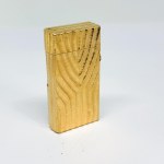 Gold-plated engraved Dunhill lighter