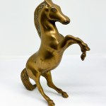 Brass statue depicting a horse