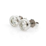 Diamond stud earrings approx. 2 ct