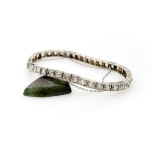 Historical tennis bracelet approx. 6.5 ct