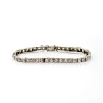 Historical tennis bracelet approx. 6.5 ct