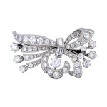 Diamond brooch approx. 3.5 ct