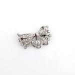 Diamond brooch approx. 3.5 ct