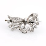 Diamond brooch approx. 3.5 ct