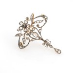 Art Nouveau brooch approx. 1.6 ct