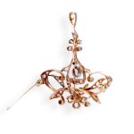 Broche Art Nouveau env. 1,6 ct