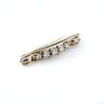 Brosche mit Brillantbesatz ca. 1,7 ct